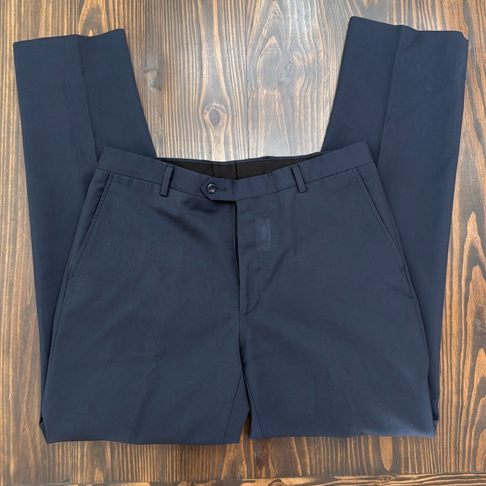 Jos A Bank Tailored Fit Navy Dress Pants 34 R Mens